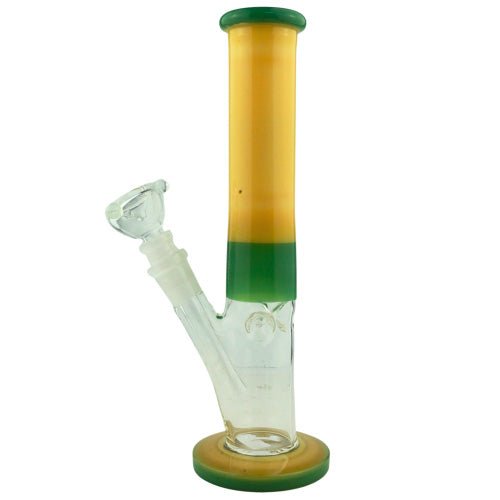 10" GLASS STRAIGHT WATER PIPE FULL COLOR TUBE 335GM