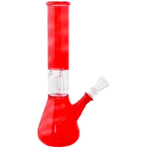 10" GLASS TOBACCO PIPE PERCOLATOR ASSORTED COLOR 203GM
