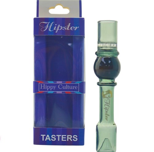 *** SALE *** HIPSTER GLASS TASTER WITH RING ASSORTED